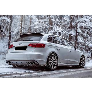 Achterdiffuser DPT V-1 (2012-2016, HB, hoogglans zwart) Audi A3 2012–2020 foto 1