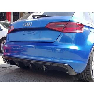 Achterdiffuser DPT V-2 (2012-2016, HB, hoogglans zwart) Audi A3 2012–2020 foto 2