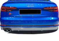 Audi A4 B9 2015–2024 Achterdiffuser DPT (2015-2019, hoogglans zwart) foto 2