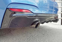 BMW 2-serie F22/F23 2014–2021 Achterdiffuser DPT (hoogglans zwart) foto 1