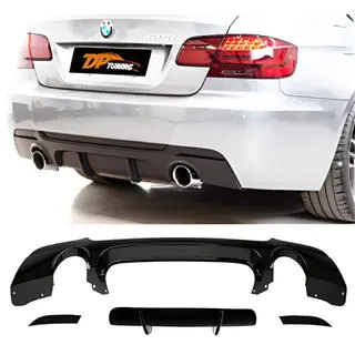 DPT achterdiffuser (voor E92 M-Sport, hoogglans zwart)