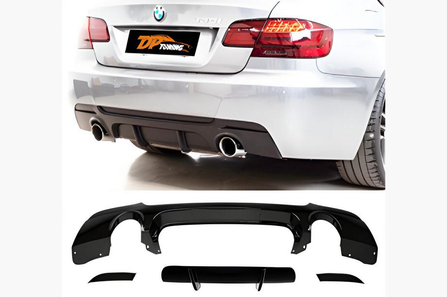 BMW 3-serie E92/E93 2006–2013 DPT achterdiffuser (voor E92 M-Sport, hoogglans zwart) Image