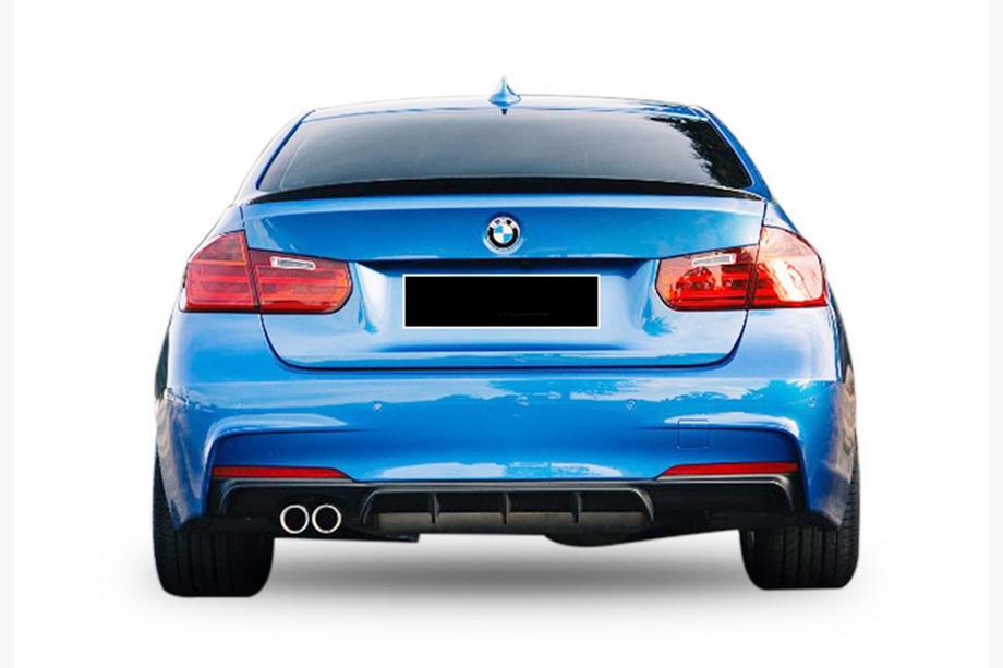 BMW 3 Serie F30/F31 2012–2019 Achterdiffuser DPT V-5 (voor M-Performance, hoogglans zwart) Foto 1