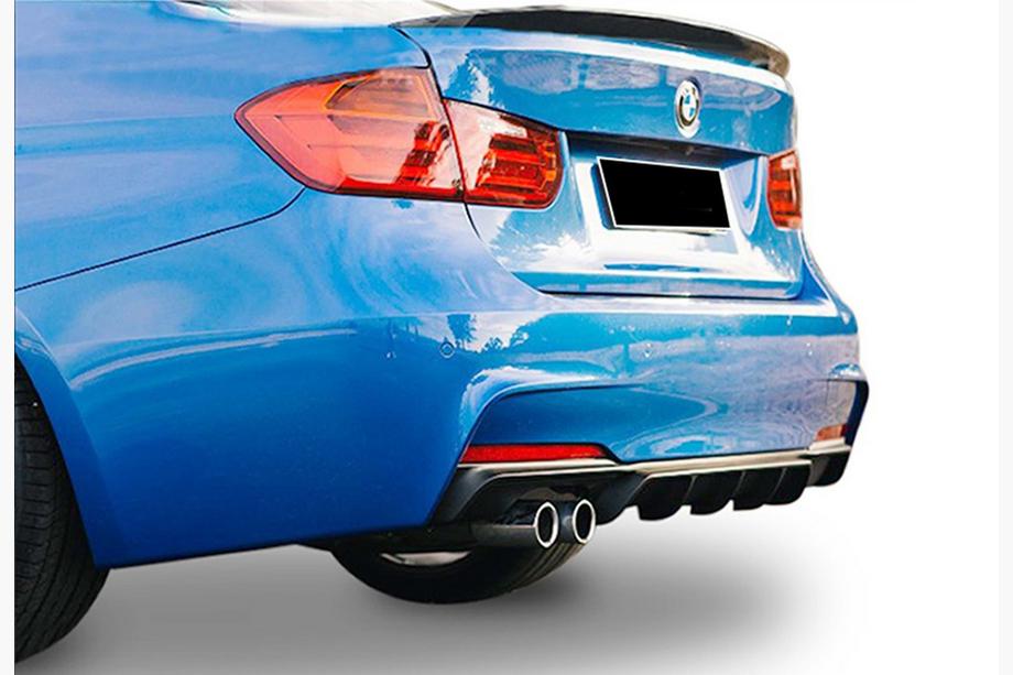 BMW 3 Serie F30/F31 2012–2019 Achterdiffuser DPT V-5 (voor M-Performance, hoogglans zwart) Foto 2