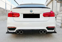 BMW 3 Serie F30/F31 2012–2019 Achterdiffuser DPT V-1 (voor M3, hoogglans zwart) foto 1