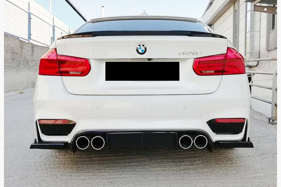 BMW 3 Serie F30/F31 2012–2019 Achterdiffuser DPT V-1 (voor M3, hoogglans zwart) Image