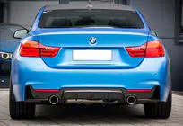 BMW 4 Serie F32/F33/F36 2012–2020 Achterdiffuser DPT V-1 (voor M-Performance, hoogglans zwart) foto 1