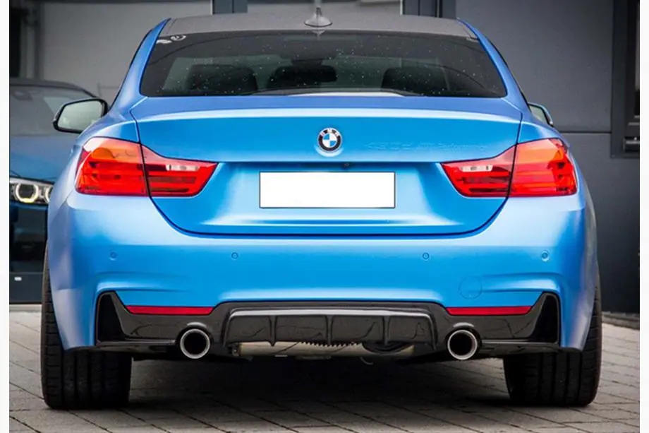 BMW 4 Serie F32/F33/F36 2012–2020 Achterdiffuser DPT V-1 (voor M-Performance, hoogglans zwart) Image