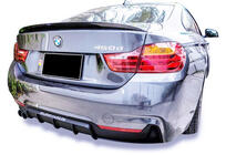 BMW 4 Serie F32/F33/F36 2012–2020 Achterdiffuser DPT V-3 (voor M-Performans, Coupe, hoogglans zwart) foto 1