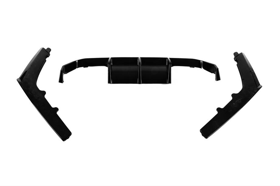 BMW 4 Serie F32/F33/F36 2012–2020 Achterdiffuser DPT V-4 (voor M-4 Vorstainer, hoogglans zwart) Foto 8