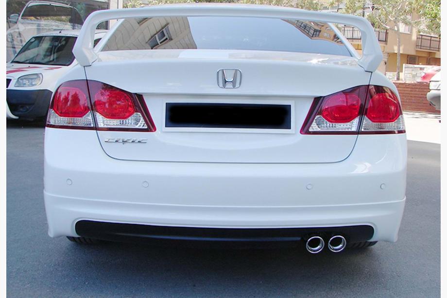 Honda Civic Sedan VIII 2006–2011 Achterdiffuser DPT V-1 (glanzend zwart) Foto 2