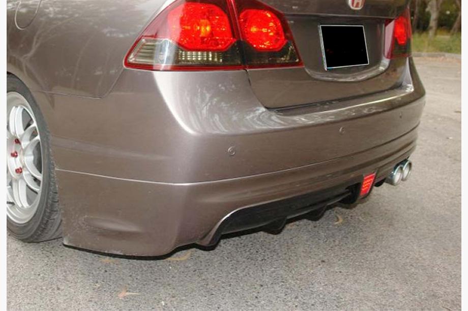 Honda Civic Sedan VIII 2006–2011 Achterdiffuser DPT V-2 (glanzend zwart) Foto 1