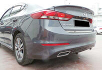 Hyundai Elantra (AD) 2015–2020 Achterdiffuser DPT V-2 (glanzend zwart) foto 1