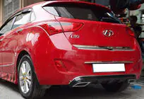 Hyundai I-30 2012–2017 Achterdiffuser DPT V-1 (glanzend zwart) foto 2
