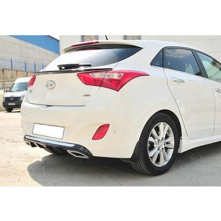 Achterdiffuser DPT V-2 (glanzend zwart) Hyundai I-30 2012–2017 foto 2