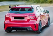 Mercedes A-Klasse W176 2012–2018 Achterdiffuser DPT (voor AMG, hoogglans zwart) foto 1