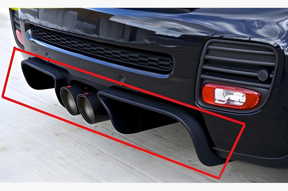 Mini Clubman R55/R56 2007–2014 Achterdiffuser DPT R56 (glanzend zwart) Image