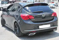 Opel Astra J 2009–2015 Achterdiffuser DPT V1 (2012-2015, HB, hoogglans zwart) foto 2