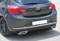 Opel Astra J 2009–2015 Achterdiffuser DPT V1 (2012-2015, HB, hoogglans zwart) foto 3