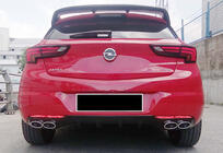 Opel Astra K 2016–2021 Achterdiffuser DPT V-1 (HB, glanzend zwart) foto 3
