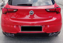 Opel Astra K 2016–2021 Achterdiffuser DPT V-1 (HB, glanzend zwart) foto 1