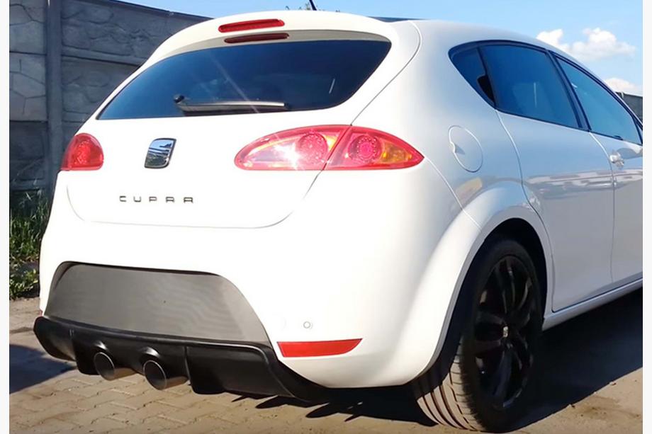 Seat Leon 2005–2012 Achterdiffuser DPT V-2 (2009-2012, hoogglans zwart) Foto 1