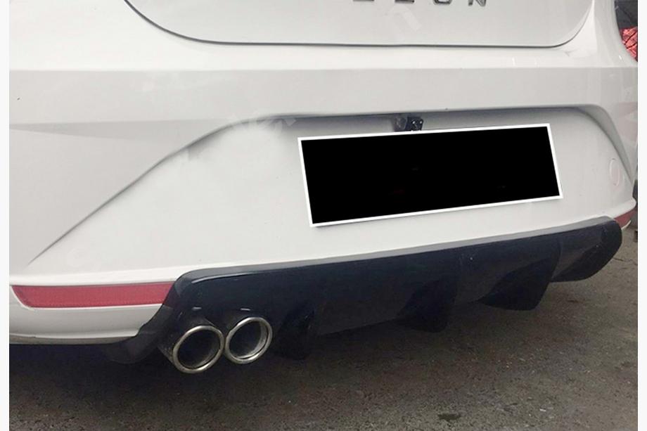 Seat Leon 2005–2012 Achterdiffuser DPT V-3 (2009-2012, hoogglans zwart) Image