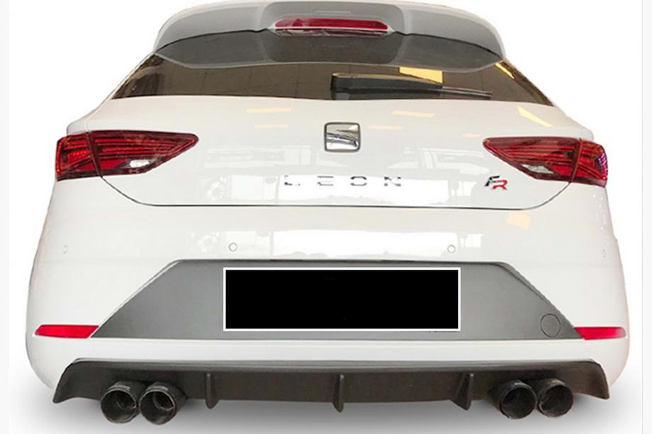 Seat Leon 2013–2020 Achterdiffuser DPT V-3 (2017-2020, hoogglans zwart) Image