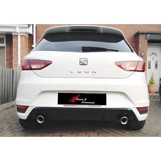 Achterdiffuser DPT V-1 (glanzend zwart) Seat Leon 2013–2020