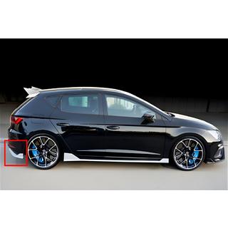 Achterdiffuser DPT V-2 (2013-2016, hoogglans zwart) Seat Leon 2013–2020