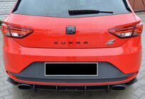 Seat Leon 2013–2020 Achterdiffuser DPT V-6 (2013-2016, hoogglans zwart) foto 3