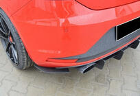 Seat Leon 2013–2020 Achterdiffuser DPT V-6 (2013-2016, hoogglans zwart) foto 4