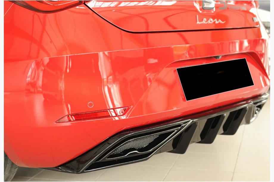 Seat Leon 2020– Achterdiffuser DPT V-2 (glanzend zwart) Image