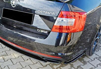 Skoda Octavia III A7 2013–2019 Achterdiffuser DPT V-1 (LB/SW, hoogglans zwart) foto 2