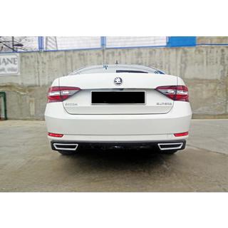 Achterdiffuser DPT V-2 (glanzend zwart) Skoda Superb 2015–2024 foto 1