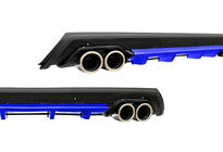 Universele achterdiffuser DPT V-11 (ABS) (blauw+zwart hoogglans) foto 1