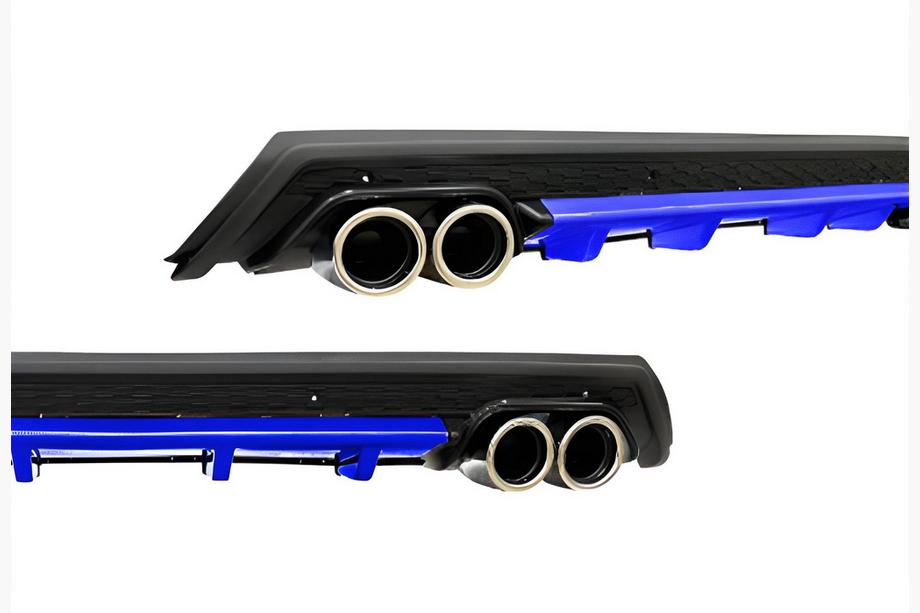Universele achterdiffuser DPT V-11 (ABS) (blauw+zwart hoogglans) Image