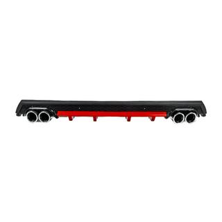 Universele achterdiffuser DPT V-13 (ABS) (rood + zwart hoogglans) foto 1