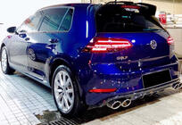 Volkswagen Golf 7/E-Golf 2012–2020 Achterdiffuser DPT V-1 (2017-2019, hoogglans zwart) foto 1