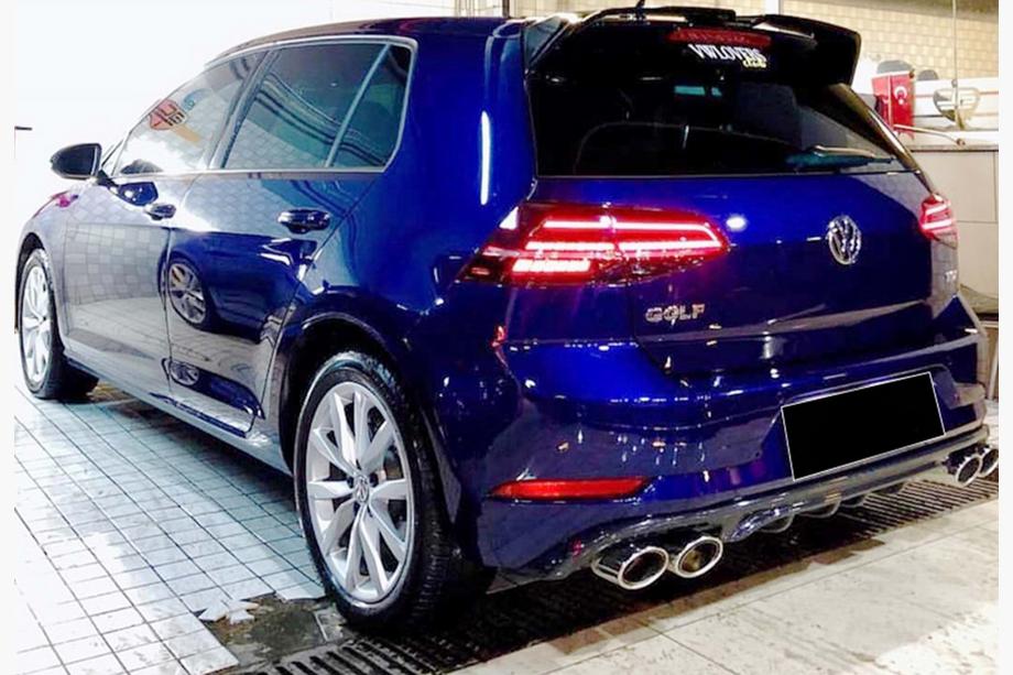 Volkswagen Golf 7/E-Golf 2012–2020 Achterdiffuser DPT V-1 (2017-2019, hoogglans zwart) Image