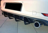 Volkswagen Golf 7/E-Golf 2012–2020 Achterdiffuser DPT V-2 (voor GTI, 2017-2019, mat zwart) foto 1