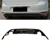 Volkswagen Golf 7/E-Golf 2012–2020 Achterdiffuser DPT V-3 (voor GTI, 2012-2017, hoogglans zwart) foto 1