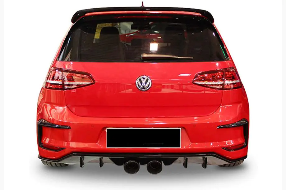 Volkswagen Golf 7/E-Golf 2012–2020 Achterdiffuser DPT V-7 (2012-2017, hoogglans zwart) Image