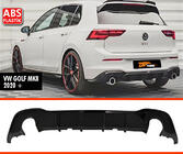 Volkswagen Golf 8 2019– Achterdiffuser DPT V-1 (hoogglans zwart) foto 1