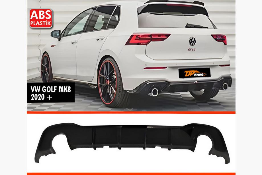 Volkswagen Golf 8 2019– Achterdiffuser DPT V-1 (hoogglans zwart) Image