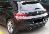 Volkswagen Scirocco 2008–2017 Achterdiffuser DPT V-2 (2008-2013, hoogglans zwart) foto 1