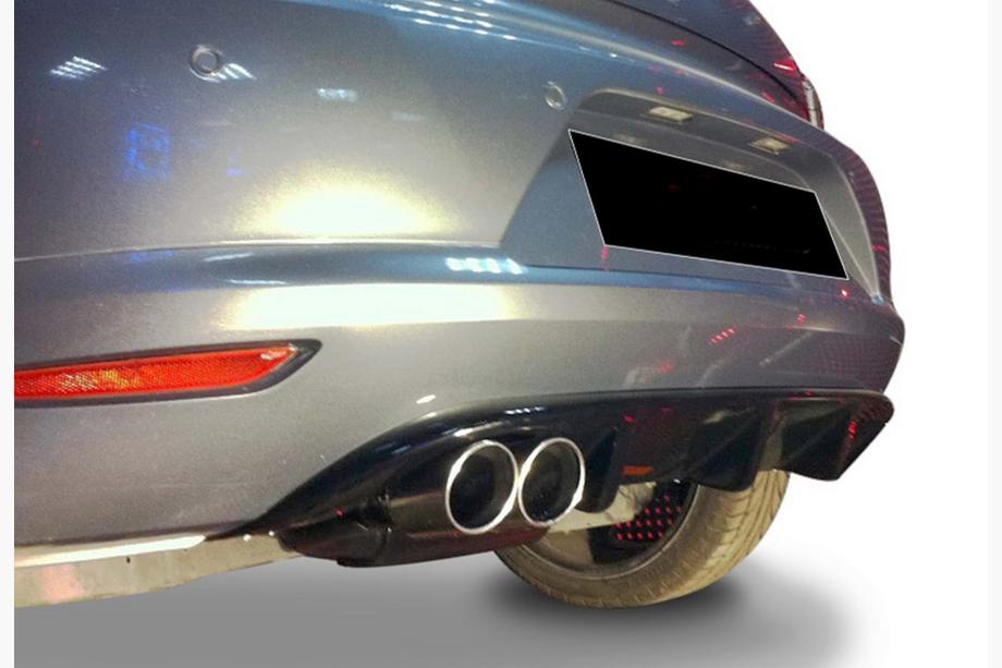 Volkswagen Scirocco 2008–2017 Achterdiffuser DPT V-3 (2008-2013, hoogglans zwart) Image