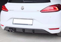 Volkswagen Scirocco 2008–2017 Achterdiffuser DPT V-5 (2014-2017, hoogglans zwart) foto 1