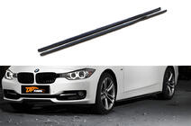 BMW 3 Serie F30/F31 2012–2019 Sideskirt extensions DPT (voor Base sideskirts, hoogglans zwart) foto 1