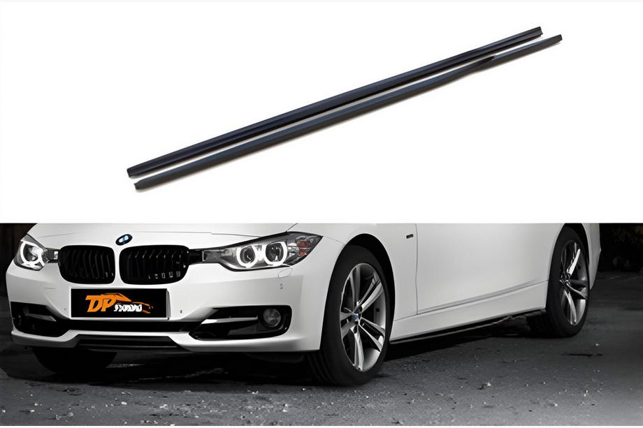 BMW 3 Serie F30/F31 2012–2019 Sideskirt extensions DPT (voor Base sideskirts, hoogglans zwart) Image